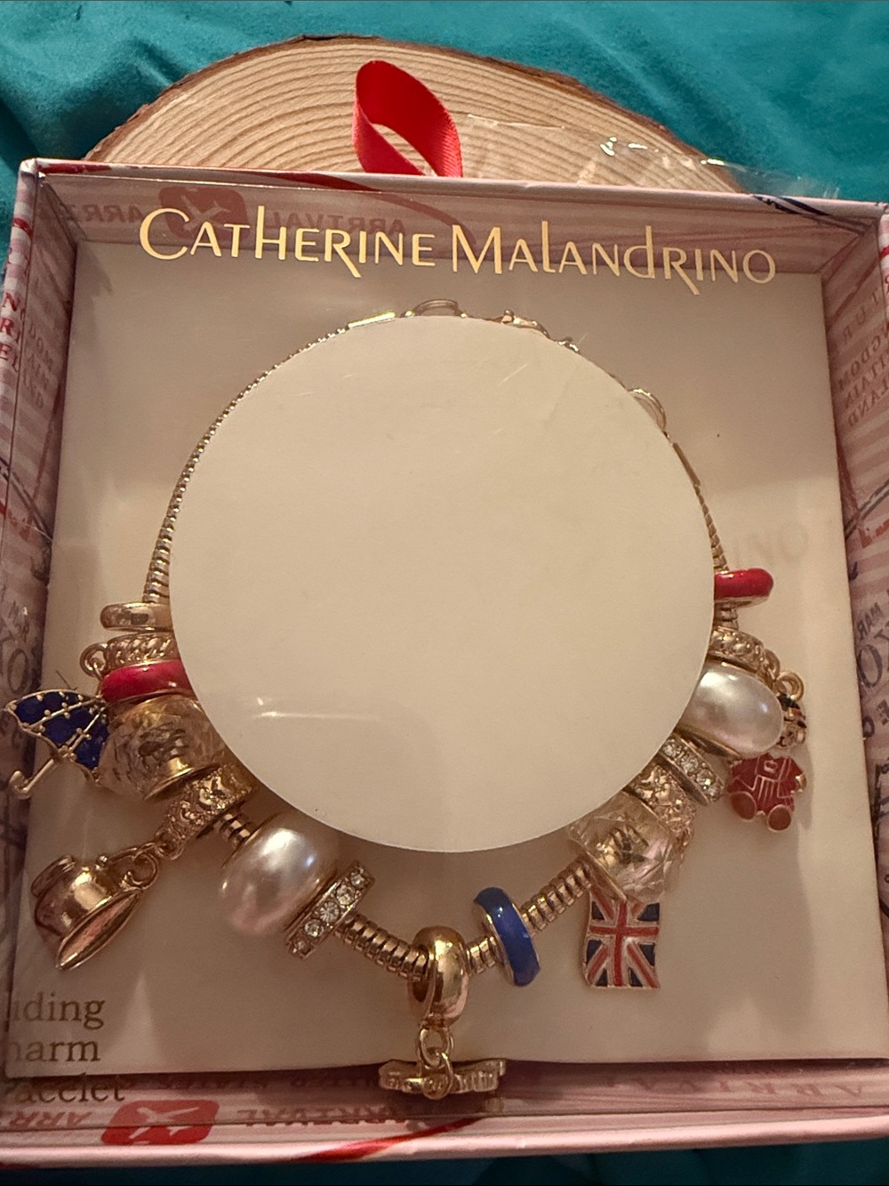 NWT Catherine Malandrino Gold-Tone Bracelet featuring London